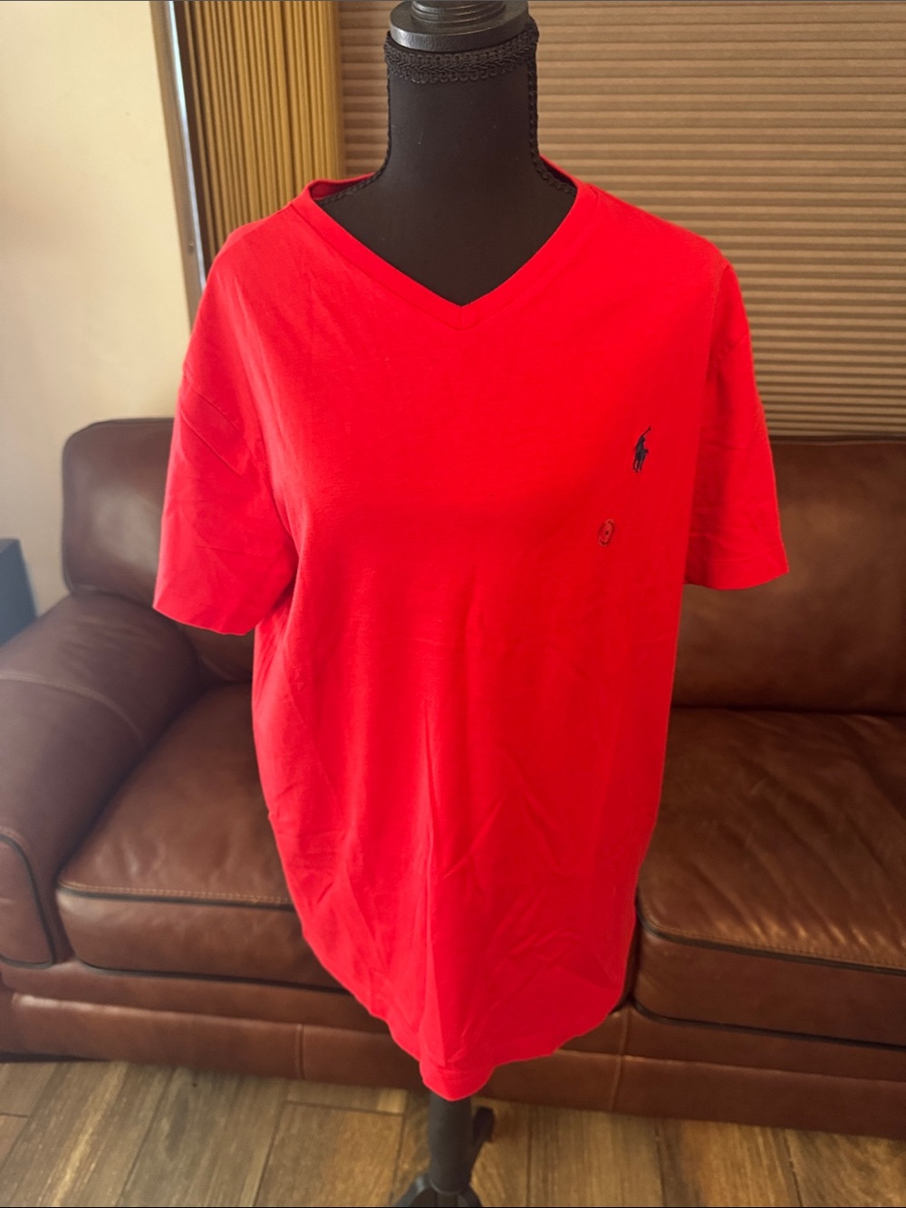 Polo by Ralph Lauren Red V-Neck Polo Shirt